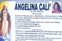 È salita al cielo la sig.ra Angelina Calì