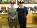 Il Generale Vassallo con il Comandante della Stazione Carabinieri di Grotte