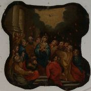 Cappella del Rosario: 3 mistero glorioso (la Pentecoste)