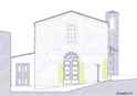 La nuova chiesa di San Nicola a Grotte (Agrigento): prospetto frontale