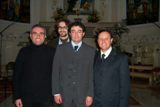 Il nucleo storico della Corale: Felice Vella, Francesco Criminisi, Rosario Vizzini, Carmelo Arnone