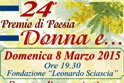 Premio di poesia "Donna e..."; cerimonia di premiazione domenica 8 marzo