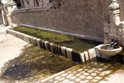 Invasa da muschio e piante acquatiche la fontana di Piazza Renzo Collura