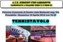 Domenica 12 aprile, incontro di Tennistavolo serie C2 e D2 a Grotte