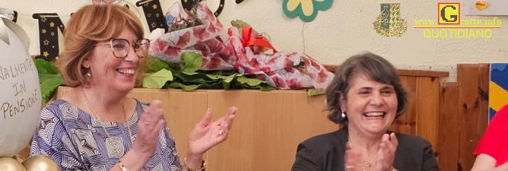 La maestra Antonella Di Mino con la preside prof.ssa Carmela Campo