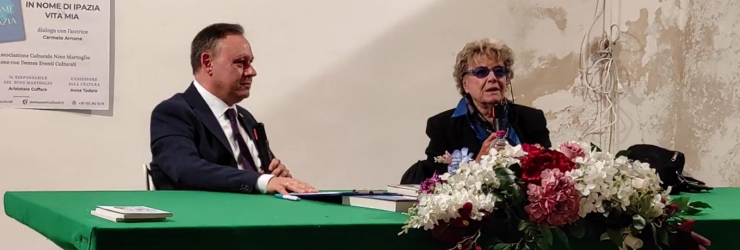 Dacia Maraini a Grotte, ha presentato "Vita mia" e "In nome di Ipazia"