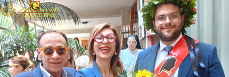 Il dott. Antonio Alongi con i genitori