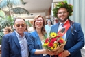 Il dott. Antonio Alongi con i genitori