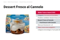 Dessert fresco al cannolo