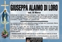Racalmuto:  tornata alla casa del Padre la sig.ra Giuseppa Alaimo Di Loro