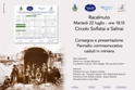 Racalmuto. Omaggio ai minatori con la consegna di un pannello commemorativo