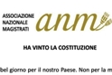 Referendum. "Ha vinto la Costituzione"; comunicato dell'Associazione Nazionale Magistrati