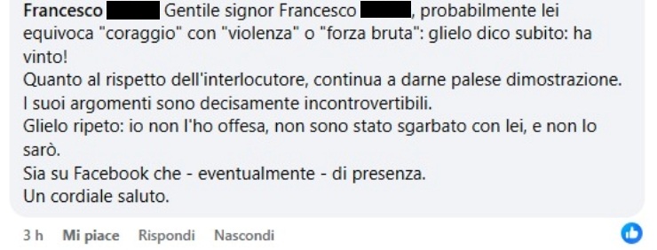"Il coraggio della non violenza: la forza del dialogo contro la forza bruta"
