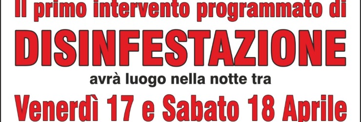 Comune. Questa notte, primo intervento di disinfestazione del centro abitato