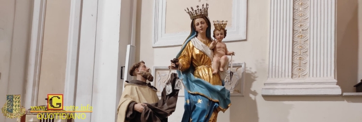 Chiesa. Il gruppo statuario della Madonna del Carmelo va al restauro