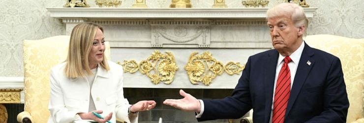 Meloni e Trump