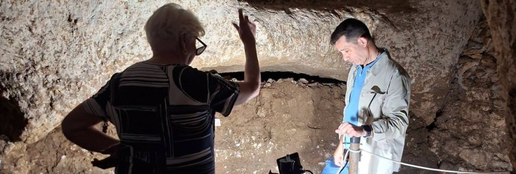 Il prof. Giuseppe Falzone dirige i nuovi scavi alla catacomba di Villagrazia di Carini