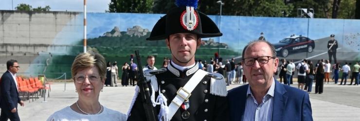 Giuseppe Di Salvo con i genitori
