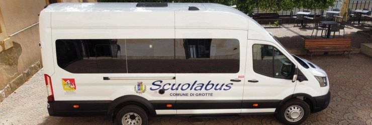 Acquistato un nuovo scuolabus; si amplia il parco mezzi di Grotte