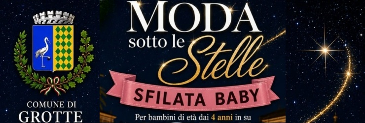 "Moda sotto le stelle - Sfilata Baby", sabato 8 agosto in Piazza Umberto I