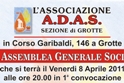 L'ADAS di Grotte verso il rinnovo delle cariche sociali.