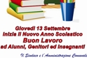Il Sindaco e l'Amministrazione comunale augurano buon lavoro ad alunni ed insegnanti, per il nuovo anno scolastico 2012-2013