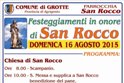 Programma dei festeggiamenti in onore di San Rocco