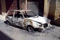 Distrutta dalle fiamme un'auto in Via Madonna delle Grazie