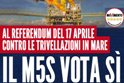Referendum del 17 aprile: il M5S vota SÌ