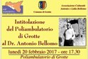 Il Poliambulatorio di Grotte verrà intitolato al dott. Antonio Bellomo