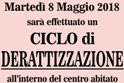 Ciclo di derattizzazione all'interno del centro abitato