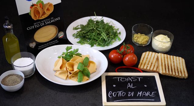 "In cucina con Cotto di Mare": Toast