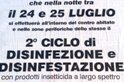 Disinfezione e disinfestazione del centro abitato