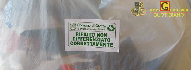 Rifiuto non differenziato correttamente