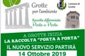 Il 14 ottobre partir il nuovo servizio di raccolta "porta a porta"