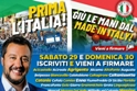 Raccolta di firme della "Lega Sicilia - Salvini"