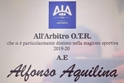 Ad Alfonso Aquilina il Premio come miglior arbitro regionale 2019/2020