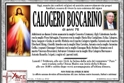  salito al cielo il sig. Calogero Boscarino