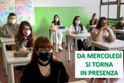 Da domani si torna in classe