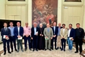 Il sindaco di Grotte Alfonso Provvidenza e gli altri sindaci neo eletti in visita dall'Arcivescovo
