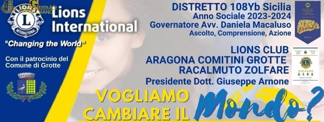 Incontro del Lions Club Zolfare sul tema "Vogliamo cambiare il mondo?"