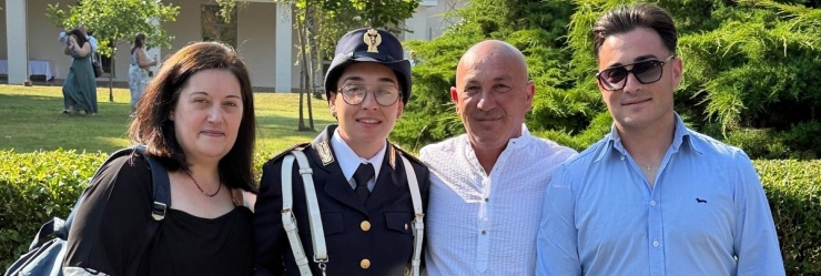 Flavia Pia Zaffuto con i familiari