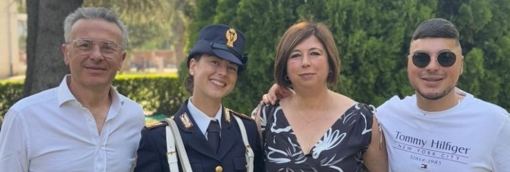 Marianna Giglia con i familiari