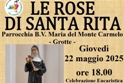Rose di speranza e preghiera: Grotte celebra Santa Rita; gioved 22 maggio