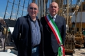 Delegazione comunale a bordo dell'Amerigo Vespucci