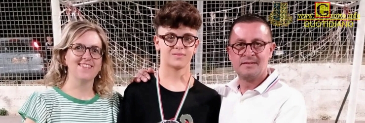 Michele Cirino con i genitori