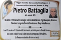  tornato alla casa del Padre il sig. Pietro Battaglia