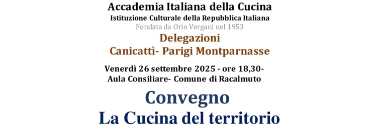Racalmuto. "La cucina del territorio": convegno in Aula consiliare
