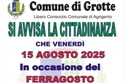 Venerd 15 agosto,  Ferragosto, Festa dell'Assunta, non sar effettuata la raccolta differenziata
