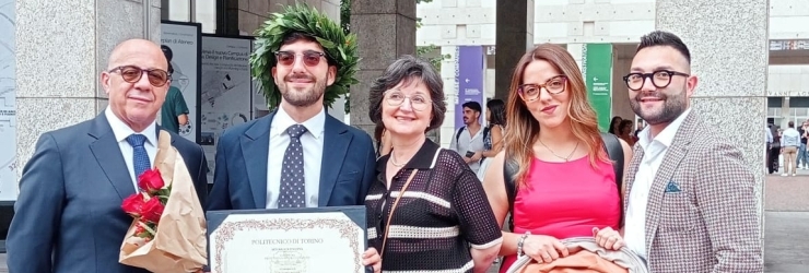 Il dott. Giuseppe Russo con i familiari
